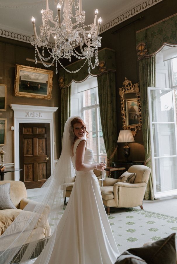 Wedding Bride at The Jockey Club Rooms