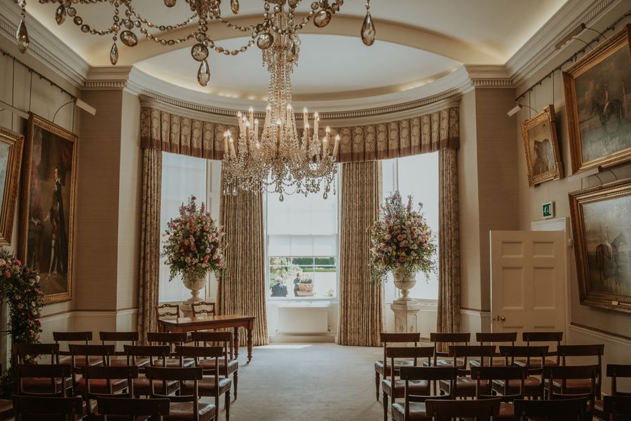 Ceremony room at The Jockey Club Rooms