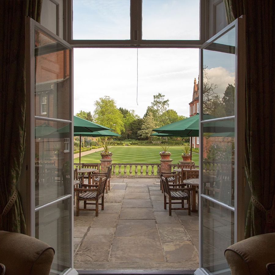 The Jockey Club Rooms view outside to terrace